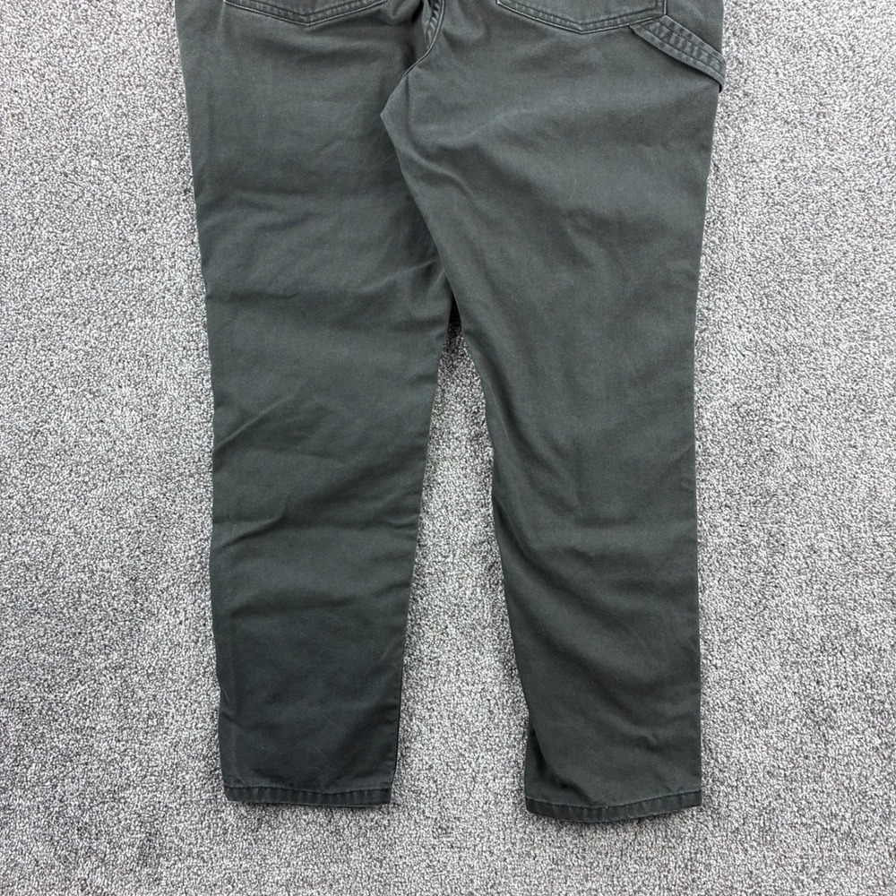 REI Trailsmith Overalls Women's 10 Gray Canvas Utility Hiking Bibs 15076 - Picture 6 of 7